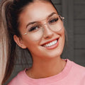 Blue Light Blocking Vintage Glasses Metal Frame Retro No Diopter Computer Glasses Men Screen Eyeglass Frame for Women 2025
