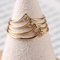 GR015 Hot Sael 1mm 14k Gold Filled Simple Band Ring for Women