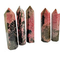 Natural Crystal Stone Wands Rhodonite Points For Healing