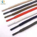 Custom Braided Round Cotton Shoelaces Organic Cotton Shoe Laces Coarse Rope Shoelace Shoestring