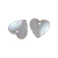 Wholesale Custom Natural Mother of Pearl Shell Love Heart Charms for Jewelry Making Earrings Bracelet Necklace Accessories