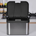Stainless Steel Mini Trash Can for Container Pail Compost Bin Countertop Trash Bin for Coffee Table Desktop Office