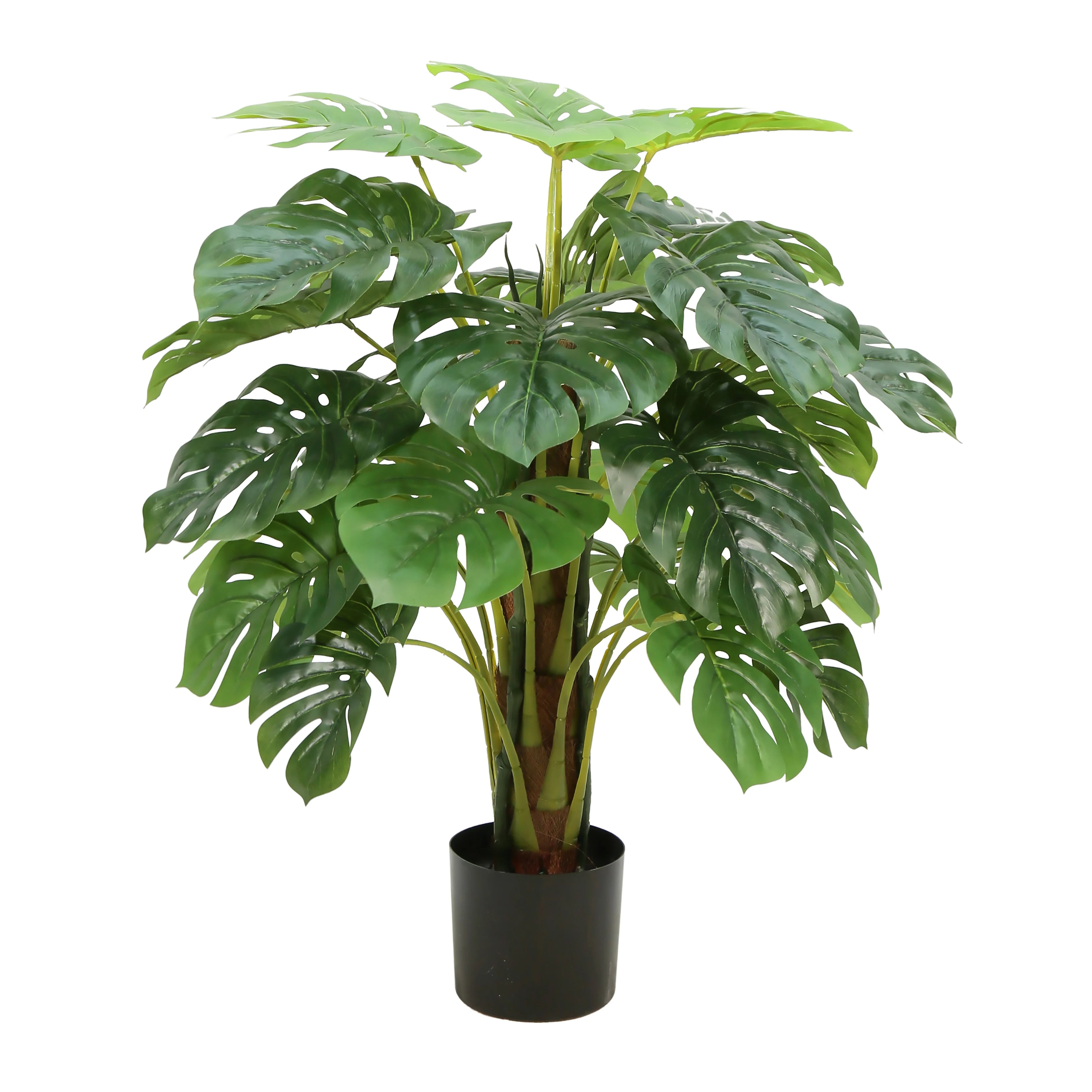 Home and Garden Decorative Cheap Price Beautiful 3FT 90CM 28 Leaves Faux Green House Plant Artificial Deliciosa Monstera Tree