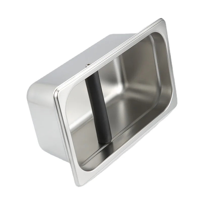 1L 1.7L 2L 2.4L Stainless Steel Espresso Accessories Coffee Slag Bucket Ground Coffee Knock Box