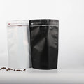 Affordable Price Large Stock Fast Delivery Eight Side Flat Bottom 1kg Black Coffee Bag with Valve Zipper