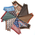 30cm Digital Print Men Hanky Polk Dot Vintage Style Handkerchief Wholesale for Male Wedding