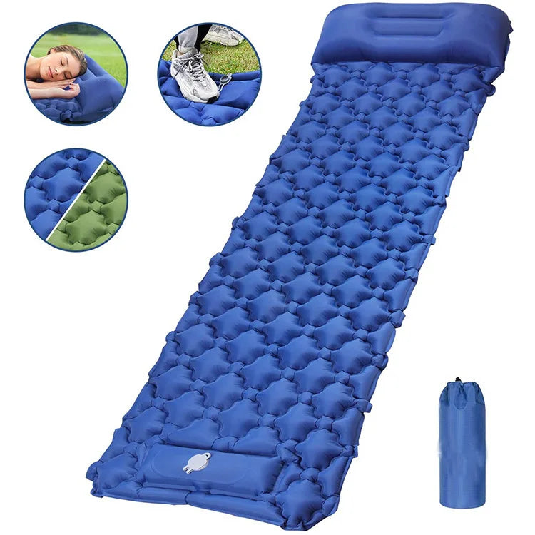 Sp-516  Outdoor Camping Foot Inflatable Mat Sleeping Moisture-proof air Beach Mat