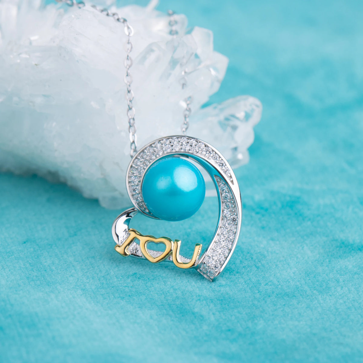 P030461 DIY 7-8mm Natural Freshwater Pearl Pendant Accessory 925 Sterling Silver Engagement Jewelry Necklace for Women MegaBDM