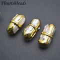 Wholesale Gold Plated Natural Freshwater Pearl Long Oval Shape Loose Pearl Beads for DIY Woman Jewelry Bracelet Making