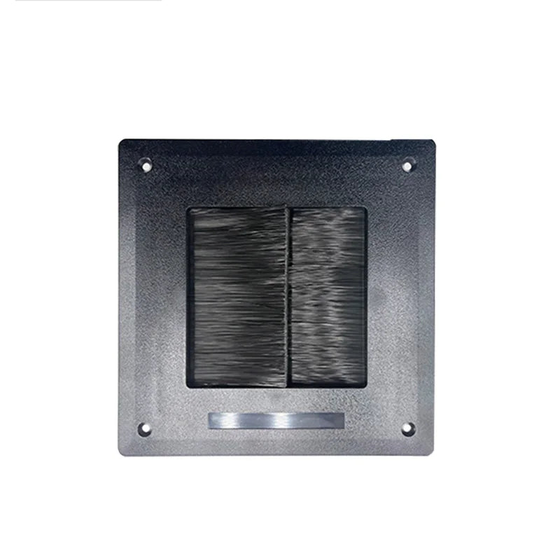 UL94-V0 Yellow Card 175mm Square Industrial Brush Grommet Grade Industrial Raised Floor Cable Manager for Data Center