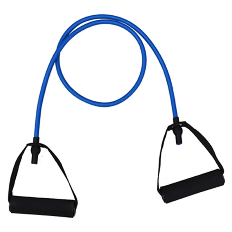 Elastic Resistance Band Tubing Bands Exercise Latex Tube Set With Foam Handles