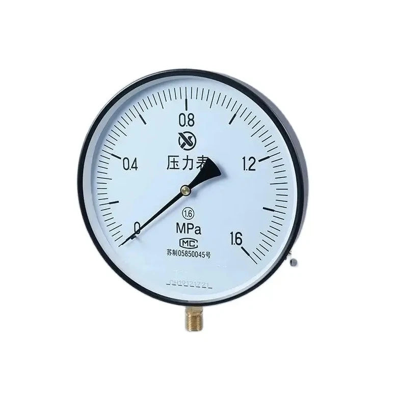 high quality Y-250 Radial Pressure Gauge 0.4MPa-25MPa Steam Pressure Gauge Dial Diameter 250mm Boiler Pressure Gauge M20*1.5 Thread