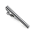 Daili Classic Brass Tie Clip Personalized Engraved Bar for Men Black Tie Clip Enamel for Weddings Parties Men's Jewelry Gift