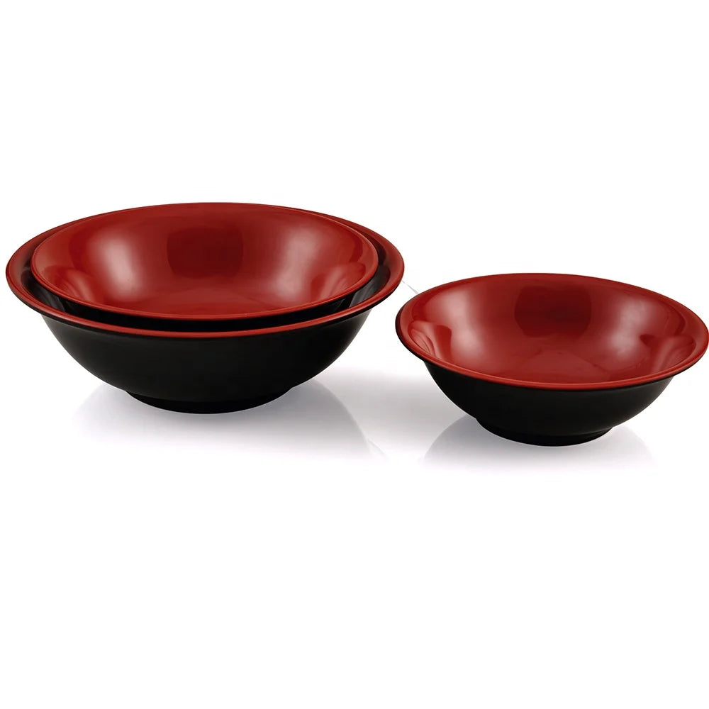 Unbreakable Restaurant Dinnerware 6 Inch Two Tone Chinese Melamine Soup Bowl