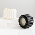Handmade Modern Metal Cylinder Candlestick Holder Home Decoration for Christmas Occasions Featuring Ceramic Candle Jars Lanterns