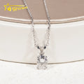 Women Classic 1CT Oval Cut Diamond Necklace 18 White Gold IGI Report Lab Grown Diamond Necklace Charms Jewelry