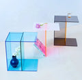 Customized Factory OEM  Modern Ins Bedside Table Acrylic Side Table Two-Way Side Table