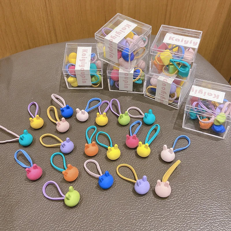 New Children's Small Size Hair Ties Without Damage Hair Girls Hair Rubber Band 10 Pcs Set