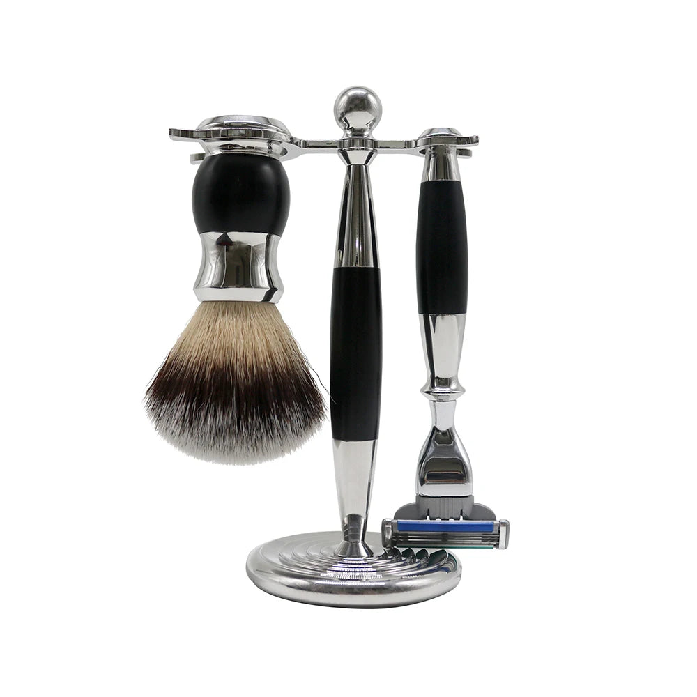 2024 Best Selling Beard Care Men's Badger Shaving  Brush Kit Set Men's Grooming Tool