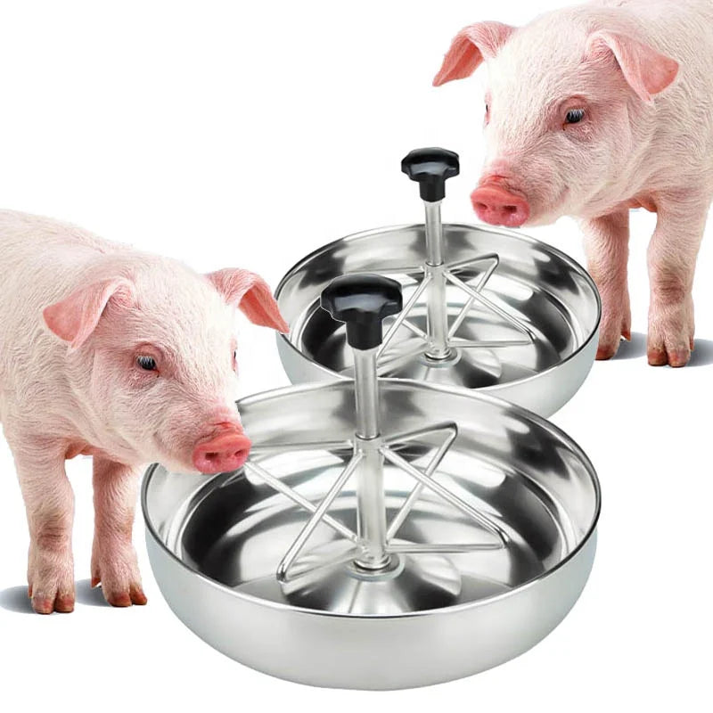 18cm 25cm 28cm Round Feed Trough Automatic Dry Wet Livestock Piglet Fodder Trough Pig Feeder Feeding for Pig and Piglet