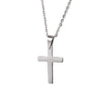 Collar Con Cruz Laser Engraving LOGO  Hip Hop Custom Couple Pendent Necklace Gold Plated  Stainless Steel Cross Necklace
