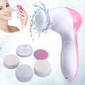Electric Face Cleansing Machine 5 in 1 Face Cleaning Brush Deep Cleansing Skin Care Wrinkle Facial Exfoliating Brush