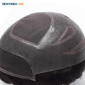 HS27+ Durable Natural Lace Front Human Hair Patch Toupee for Men Hair Systems