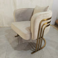 Modern Scandinavian Dining Room Furniture Luxury Stainless Steel Velvet Upholstery Dining Chairs for Home Hotel Restaurant