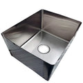 Handmade 304 201 Welded Stainless Steel Single Bowl Undermount Kitchen Sink square Bowl