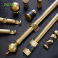 ZSTARR Customizable Home Electroplating Gold Metal Black White 5m Smart Window Accessories Curtain Holder Pole Rod Set