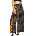 Cheap Customized High Quality Chiffon Trousers for Women Plus Size Wide Leg Pants Polynesian Island Design Women's Palazzo Pants