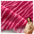 Wholesale Zebra-Stripe Custom Color 100% Polyester Sherpa Fleece Fabric Hoodie for Clothing