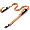 Kingtale Two-Handled Heavy-Duty Reflective Dog Leash Comfortable Handles for Extra Control Solid Nylon Rope Sustainable Training