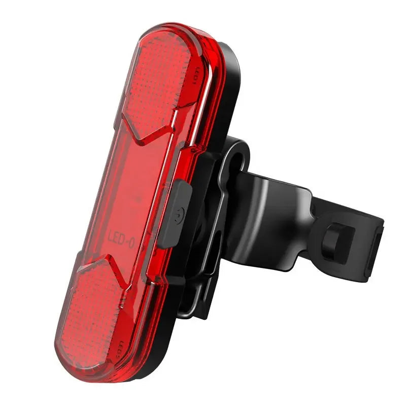 Bike Tail Light Flash USB Charging Road Mountain Bike Front Light Night Riding Warning Light Riding Safety Equipment
