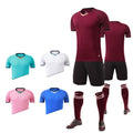 Polyester Quick Dry Custom Football Jersey Sublimation V Collar Soccer Team Uniform for Men