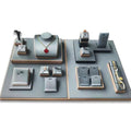 Luxury Custom Quality PU Jewelry Display Set Necklace Bust Ring Earring Stand for Shop Counter Quality Jewelry Container