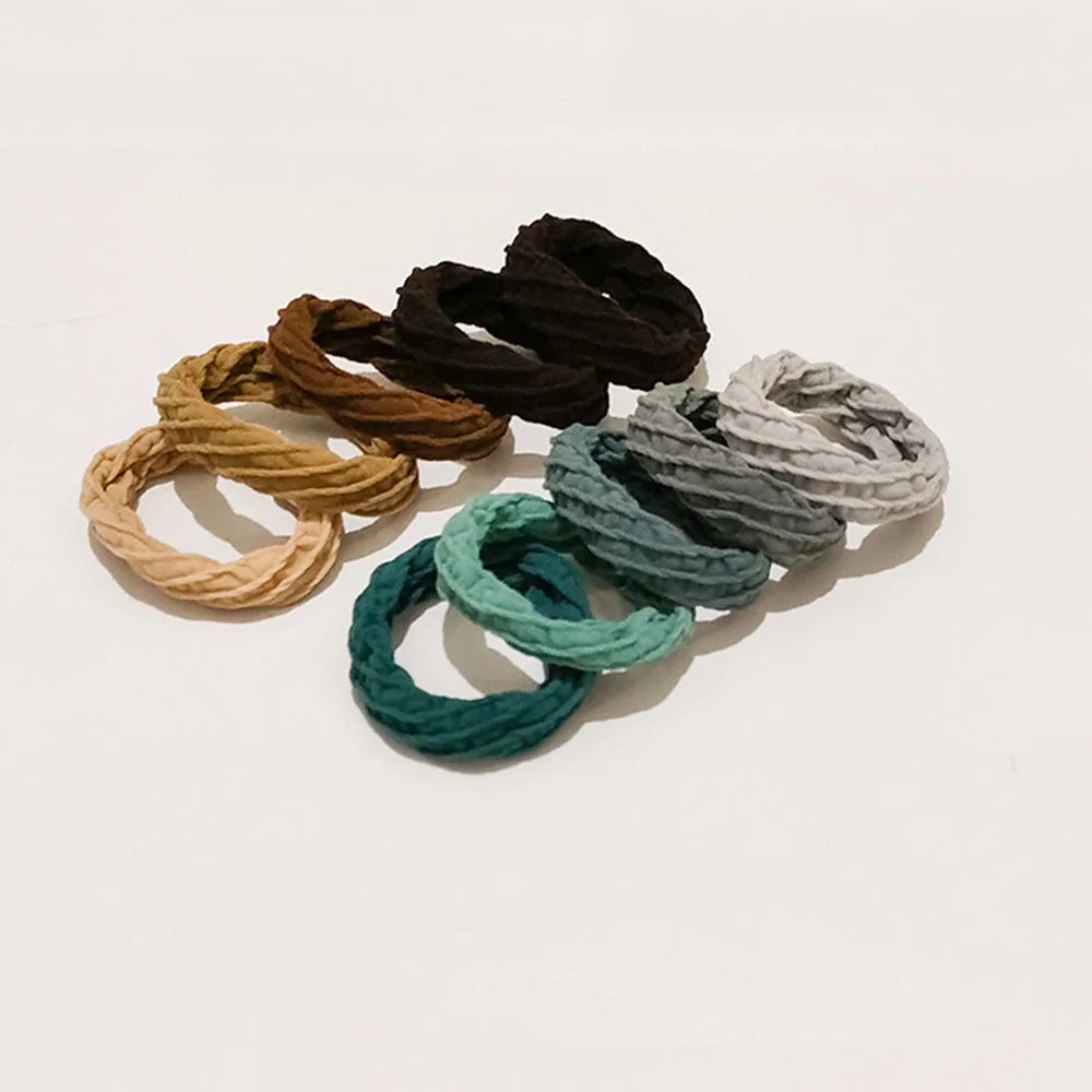 4.5cm Diameter 3.5cm Width Women Bulk Elastic Rubber Hair Accessories Jewelry Strong Ties Scrunchies Wedding