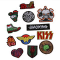 Cheap Hot Melt Adhesive Skull Letters Embroidered Patch for Hat Clothing Jeans Bags Decoration Diy Garment Embroidery Patches