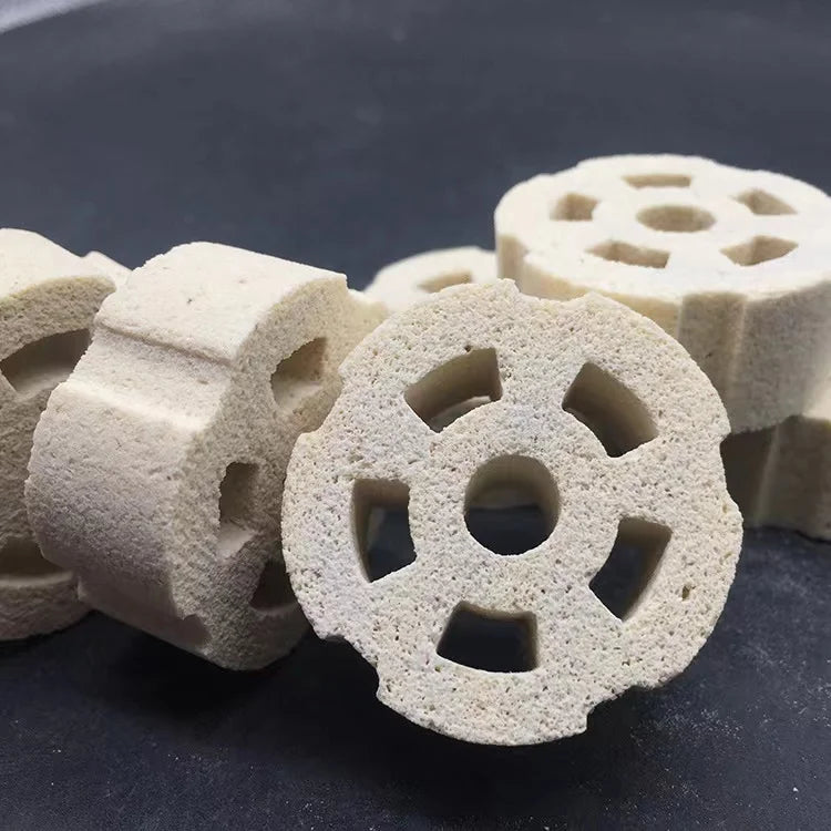 800PCs 14.5KGs Aquarium Bulk Bio Ceramic Rings Filter Media for Fresh Water Sea Water Fish Tank Canister Filter