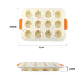 Wholesale Nonstick 12 Cup Cupcake Baking Pan Reusable Soft Muffin Cup Cake Tool Food Grade Silicone Cake Mold for Baking Cooking