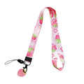 Wholesale Custom Sublimation Printing Personalized Polyester Lanyard with Cartoon Fruits Pendants