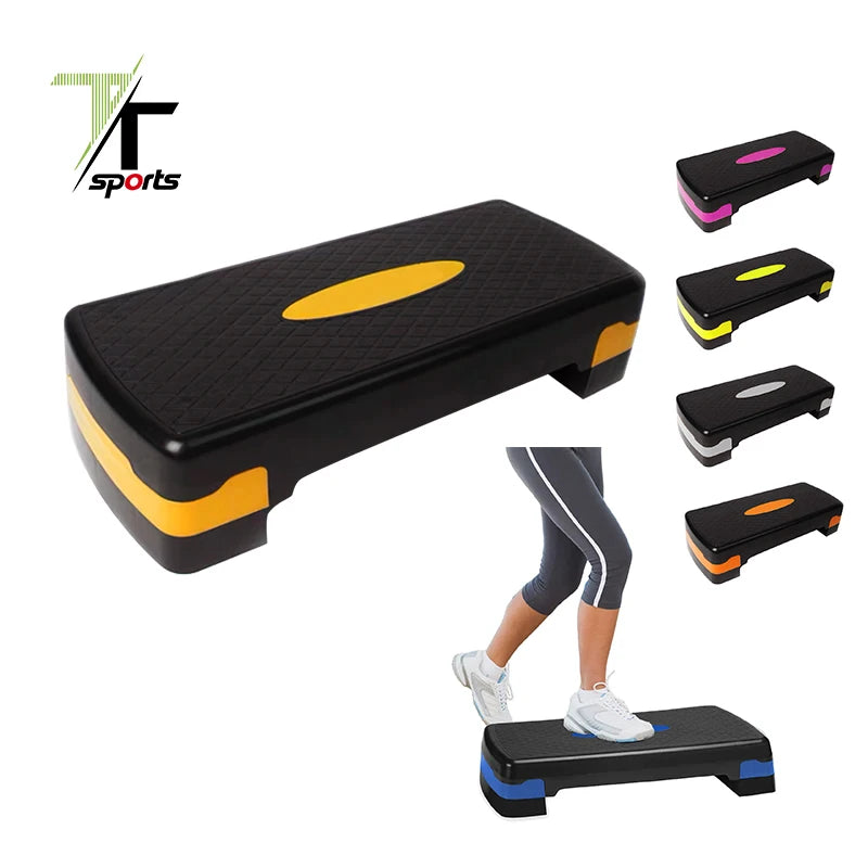 TTSPORTS Wholesale Adjustable Height Aerobic Stepper ABS+PP Material 10cm/15cm Step Fitness