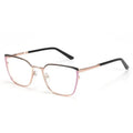 Trendy Fashion Custom Logo Women Eyeglasses Oval Metal Optical Eyewear Glasses Frame