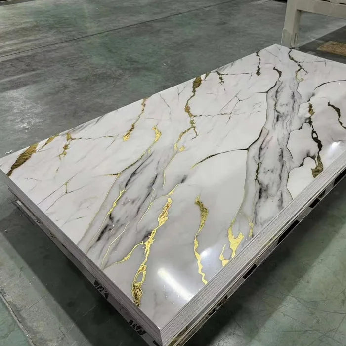 Customized Color PVC Wall Panel Export Living Room Feature for Office School Hospital Hotel 3mm Thickness Brick Grey