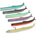 Simulated Eel Fishing Silicone Bass Hooked Leurre De Pesca Black Bass Crazy Minnow  Lead Head Soft Body Fishing Lure