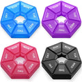 Custom Logo Weekly Pillbox 7-Day 7 Compartment PP Medicine Box Cheap Personalized Plastic Organizer MegaBDM