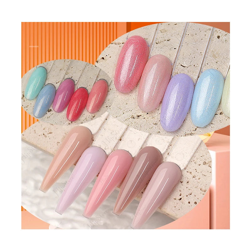 New Nude Acrylic Extension Liquid Brush on Quick Nail Extension Gel Builder Poly Gel Jelly Pink Clear Nude UV LED Builder Liquid