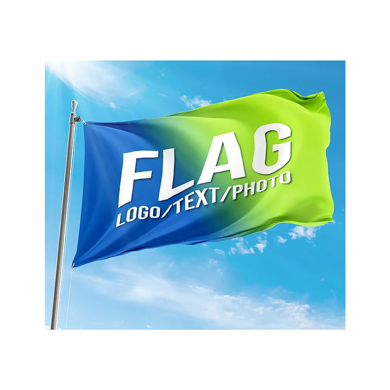 Double Sided Flags 3 X 5 Ft Supports Customizing Various Patterns and Logos 100D Polyester  for Outdoors