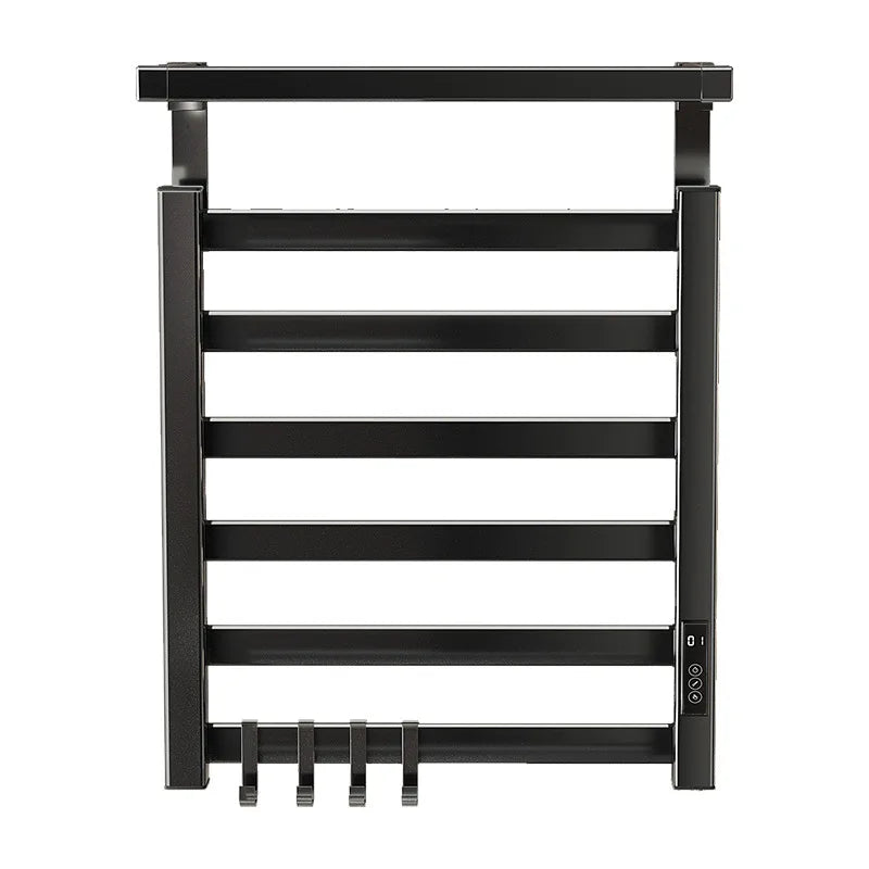 Intelligent Warmer Energy-saving Heated Towel Rack Hotel Bathroom Hardware Wall-mounted Gray Towel Dryer Electric Towel