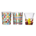 Creative Hand Painted Whiskey Glass Cup Reusable Shot Glasses Beer Cups Colorful Latte Glass Mug for Bar